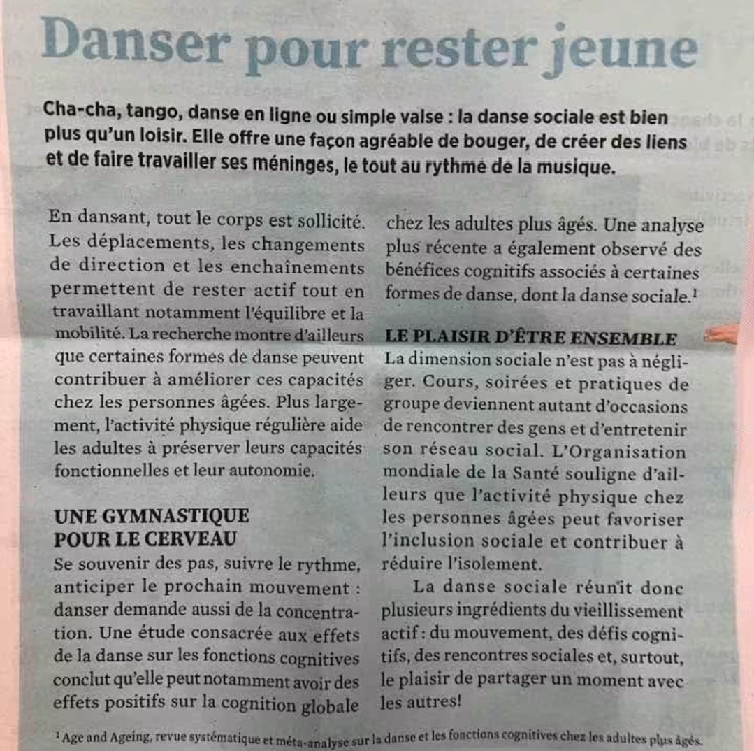 danser pour rester jeune